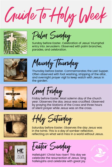 pictures of holy week day by day